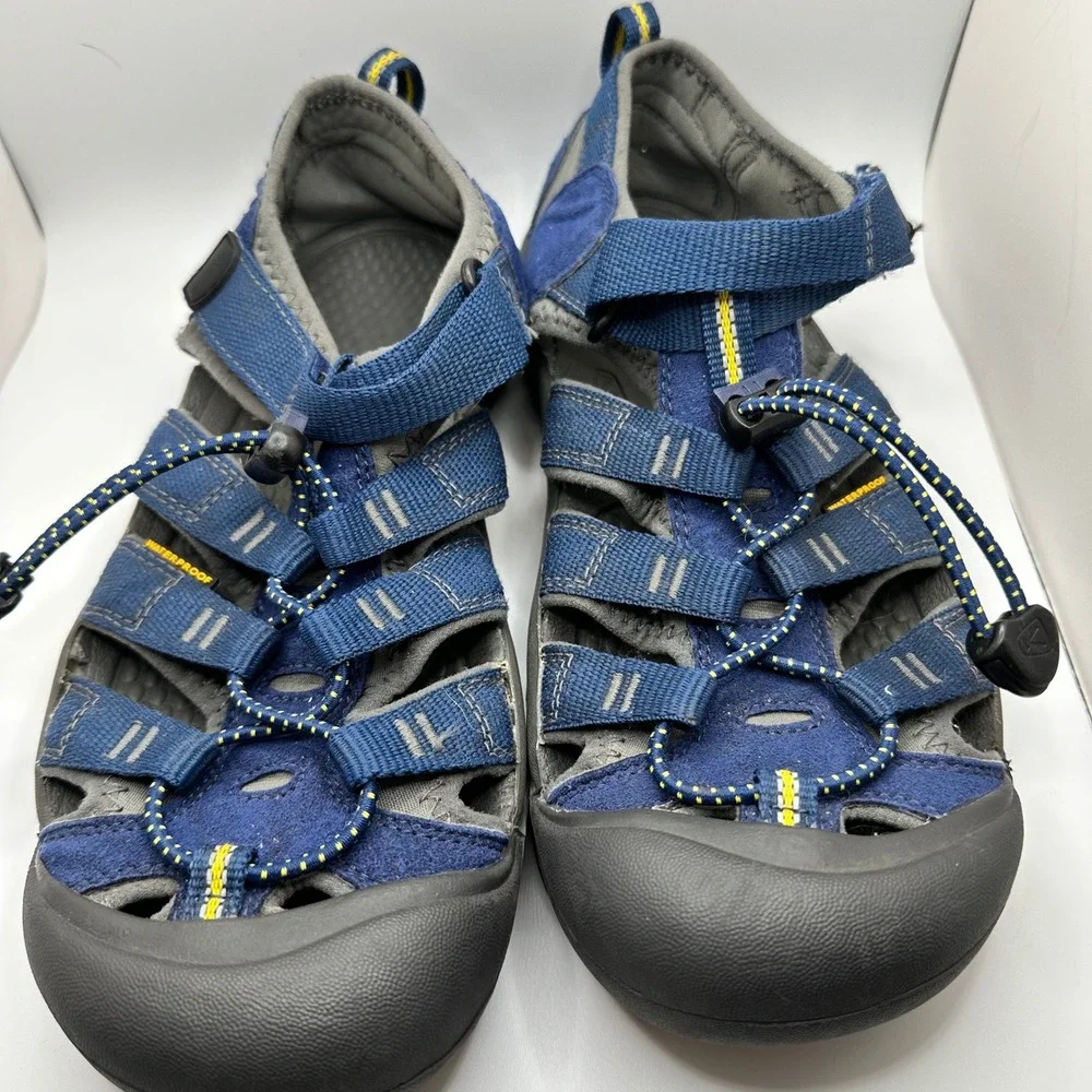 Keen Newport H2 size 6 Blue Yellow Waterproof Hiking Sport Sandals 1009962